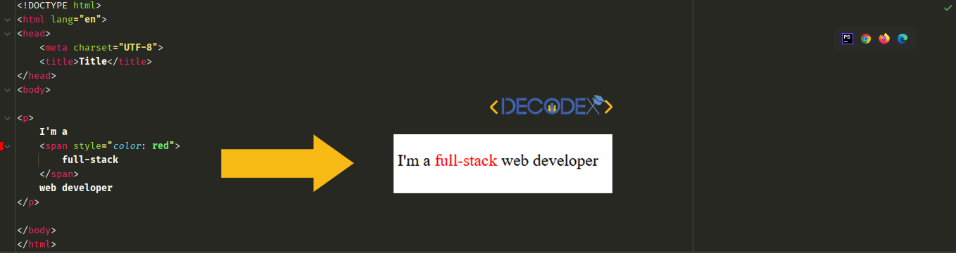 تگ span در html | decodex